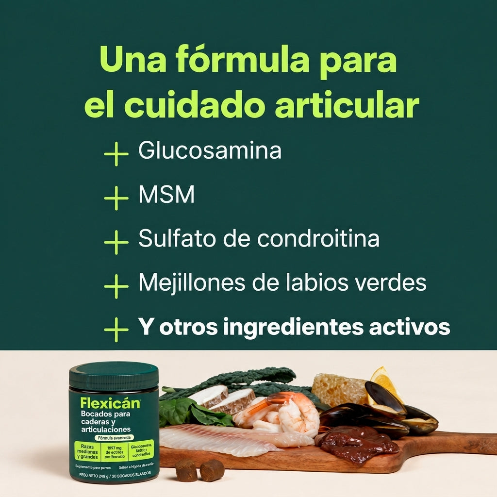 Flexicán – Suplemento para Articulaciones de Perro (Glucosamina y Condroitina)